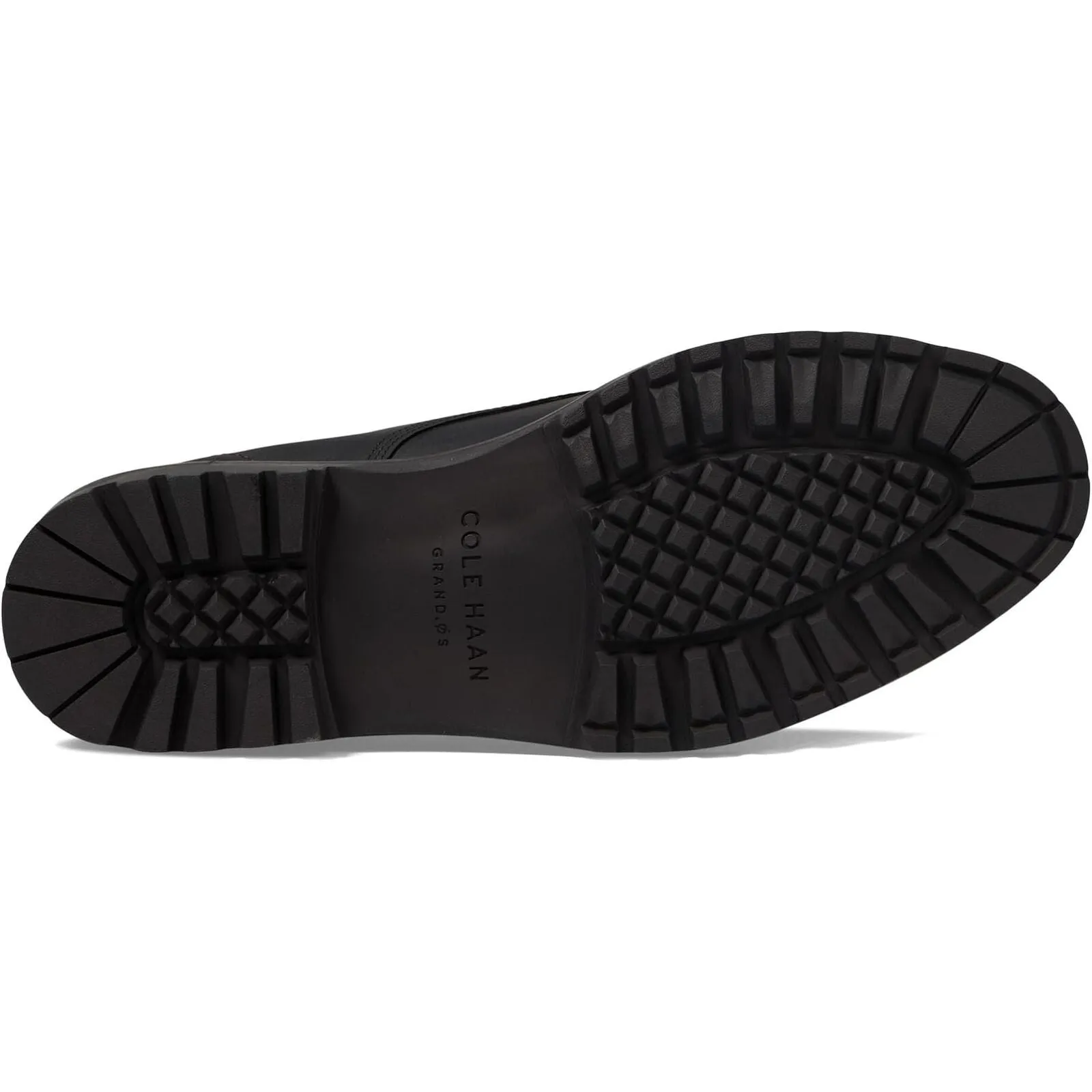 Cole Haan Men's Midland Lug Plain Toe Oxford Black/Black WR Leather C38472