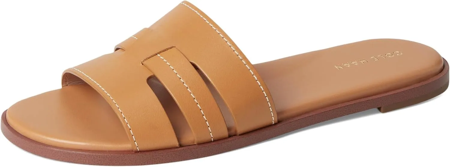 Cole Haan Women's Flynn Slotted Slides Flat Sandal