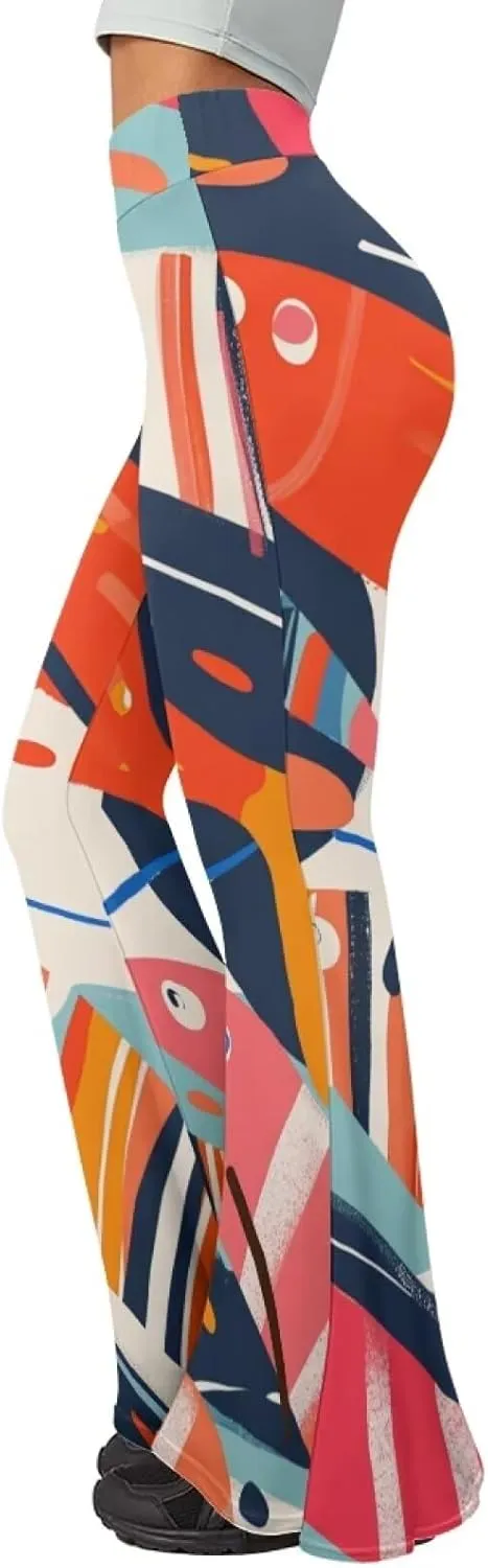 Comfy and Soft Yoga Pants for Dancing Party Women Flare Pants Stretch High Waisted Trousers for Womens Loose