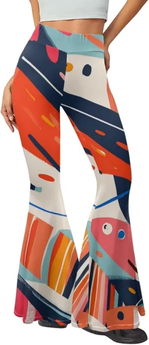 Comfy and Soft Yoga Pants for Dancing Party Women Flare Pants Stretch High Waisted Trousers for Womens Loose