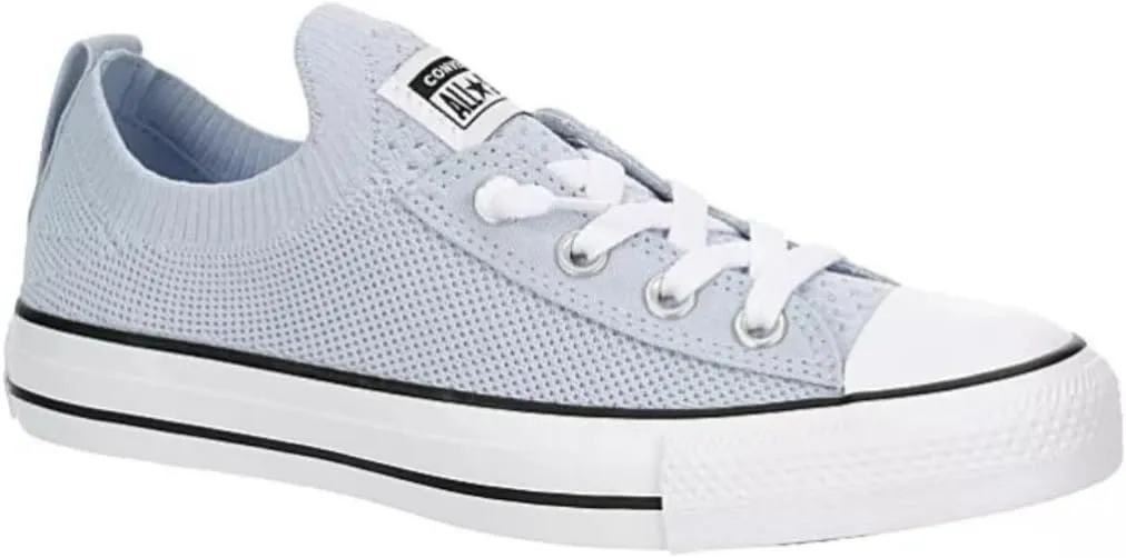 Converse Unisex Chuck Taylor All Star Shoreline Knit Sneaker - Lace up Closure Style - Light Blue White 6.5