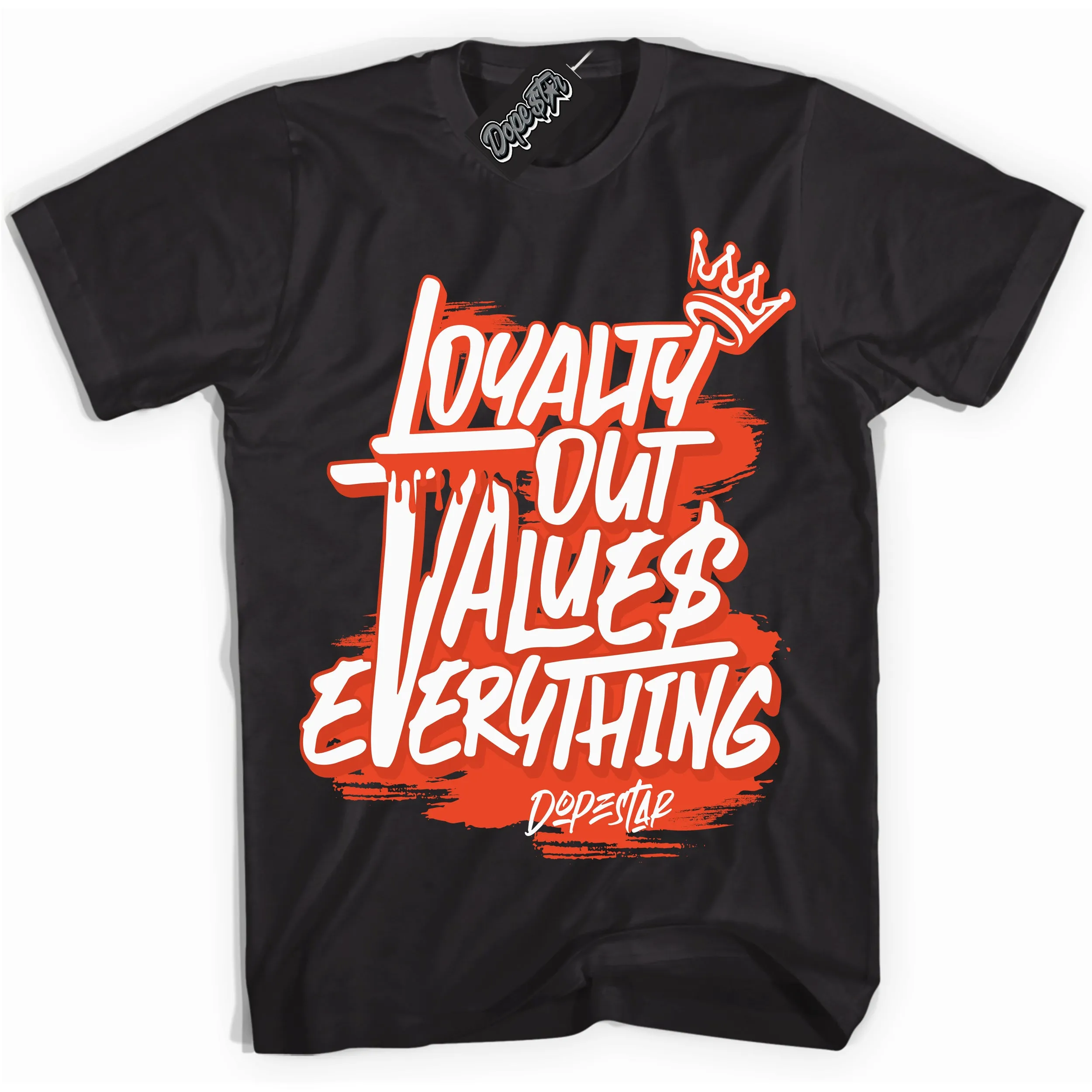 Cosmic Clay Dunk Sneaker Shirt Loyalty Out Values Everything Graphic