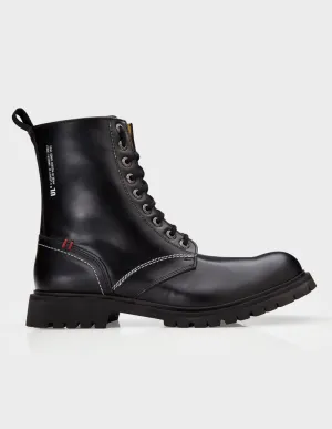 Crow Biker Boots - Geniune Leather Rugged Protection Moto Boots