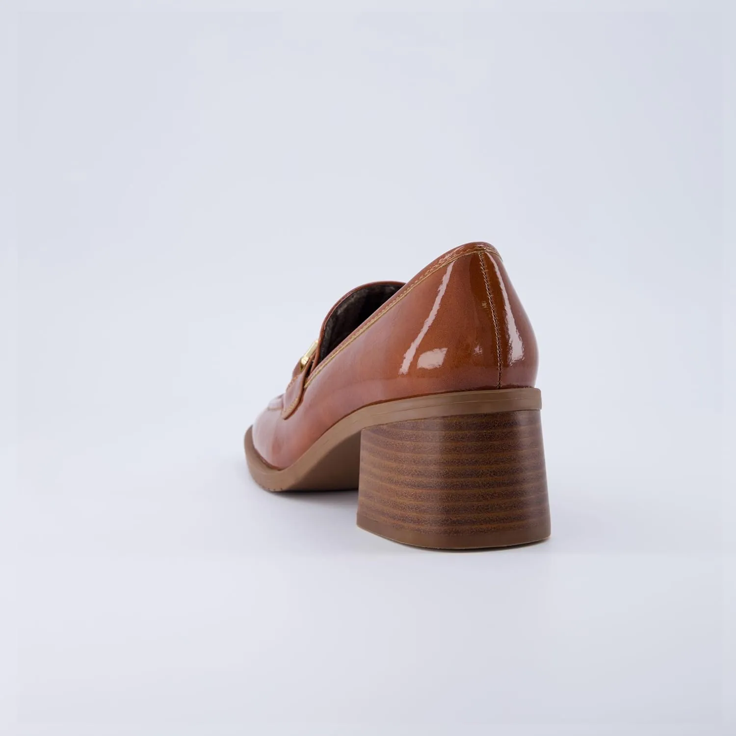 CUSHIONAIRE Women's Royal Block Heel Loafer  Memory Foam, Wide Widths Available