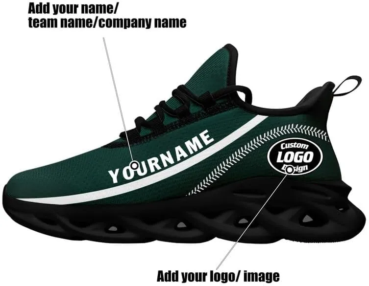Custom Men's Sneaker Personalized Women's Running Shoes Light Weight Baseball Tennis Breathable Unisex Athletic Shoes