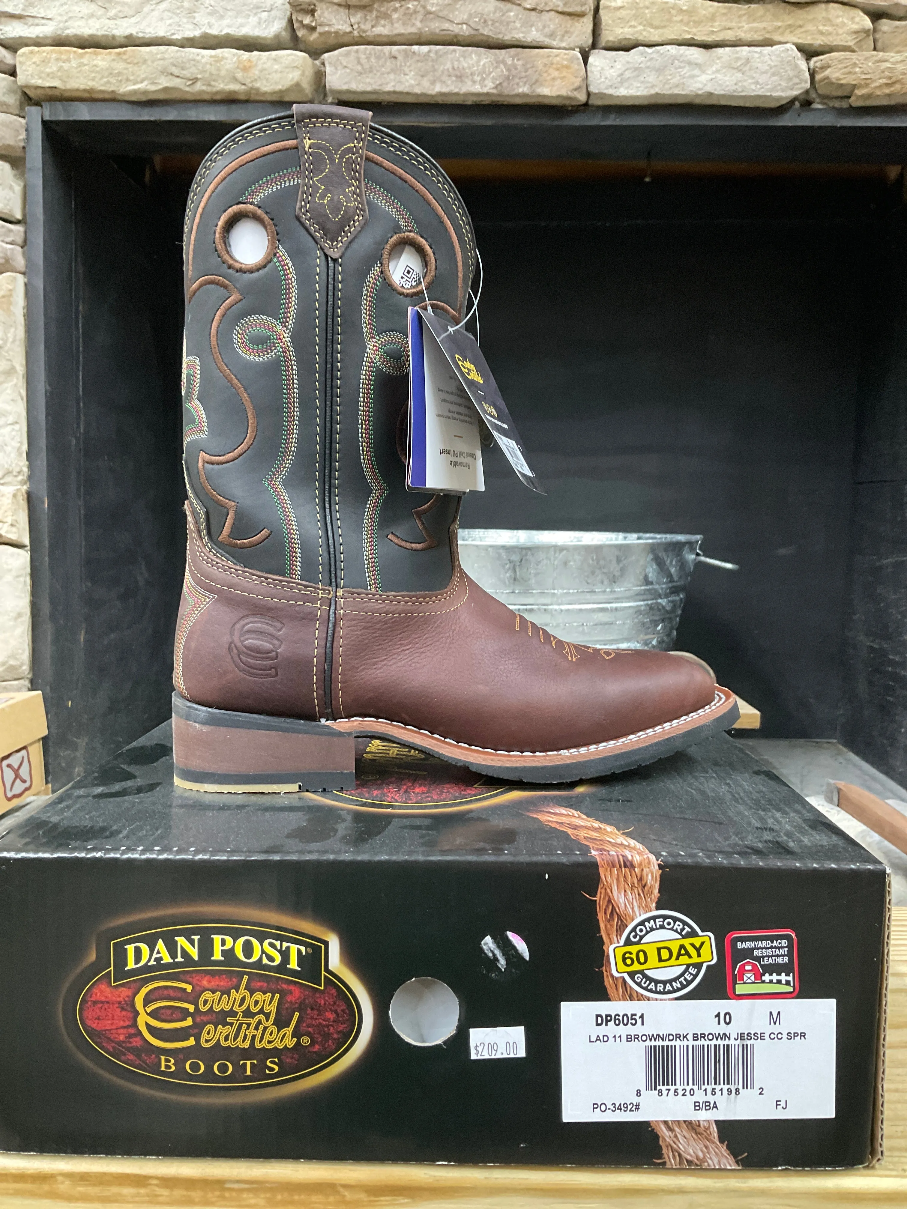 Dan Post Womens Dark Brown Jesse Boot