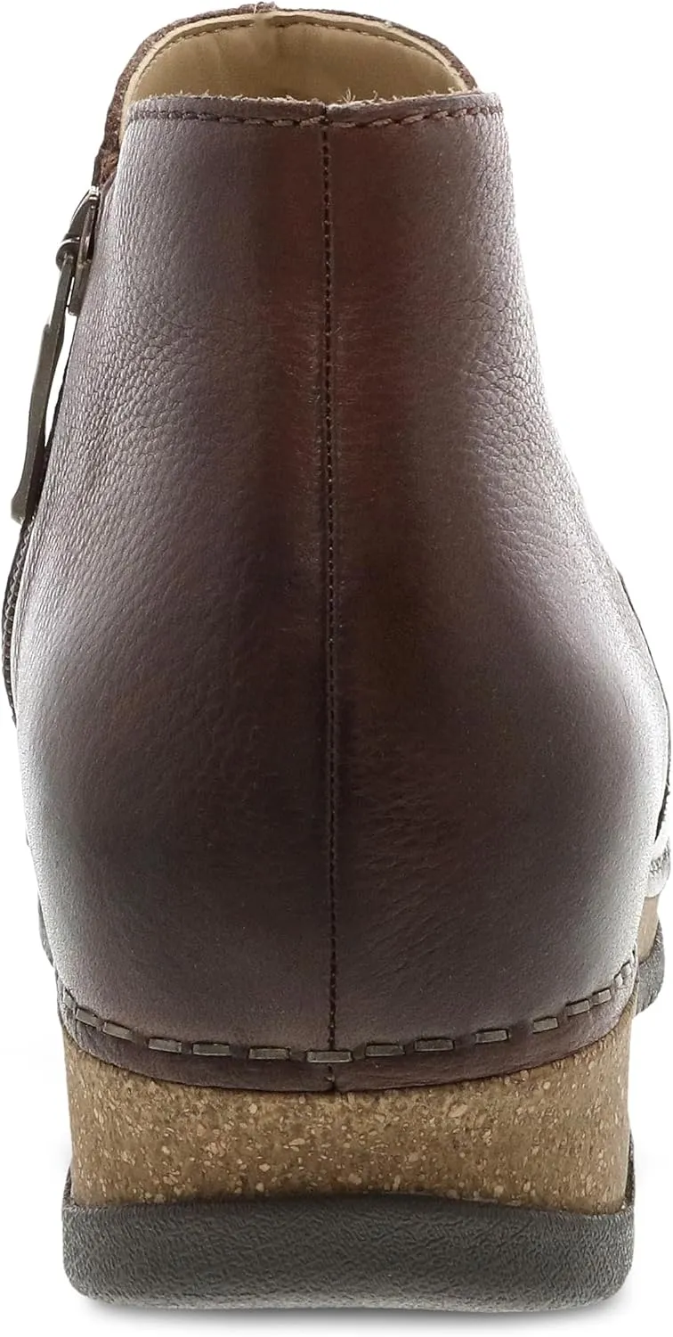 Dansko Makara Ankle Boot - Dual-Density Cork/EVA Midsole and Lightweight Rubber Outsole Provide Durable and Comfortable Ride on Patented Stapled Construction