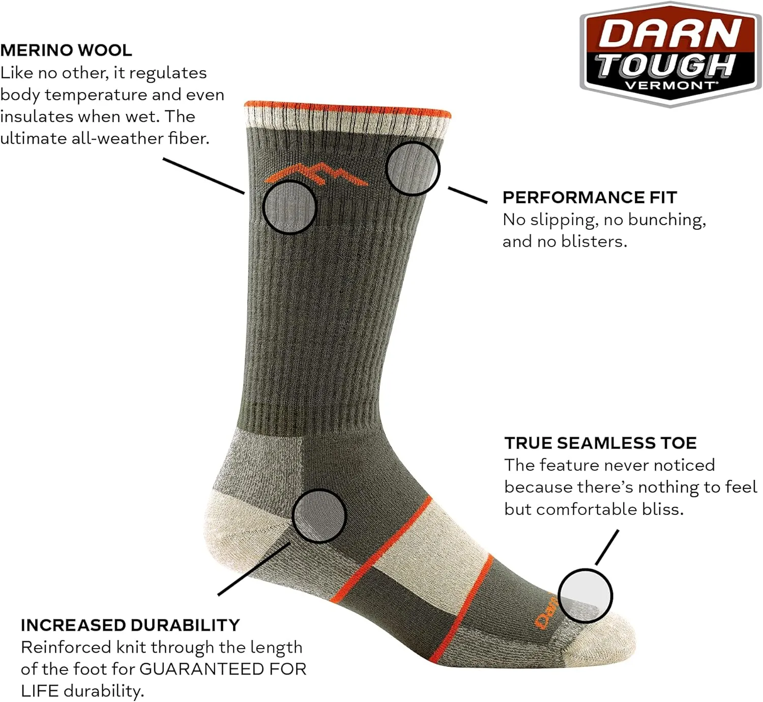 Darn Tough Cool Max Boot Full Cushion Socks - Men's