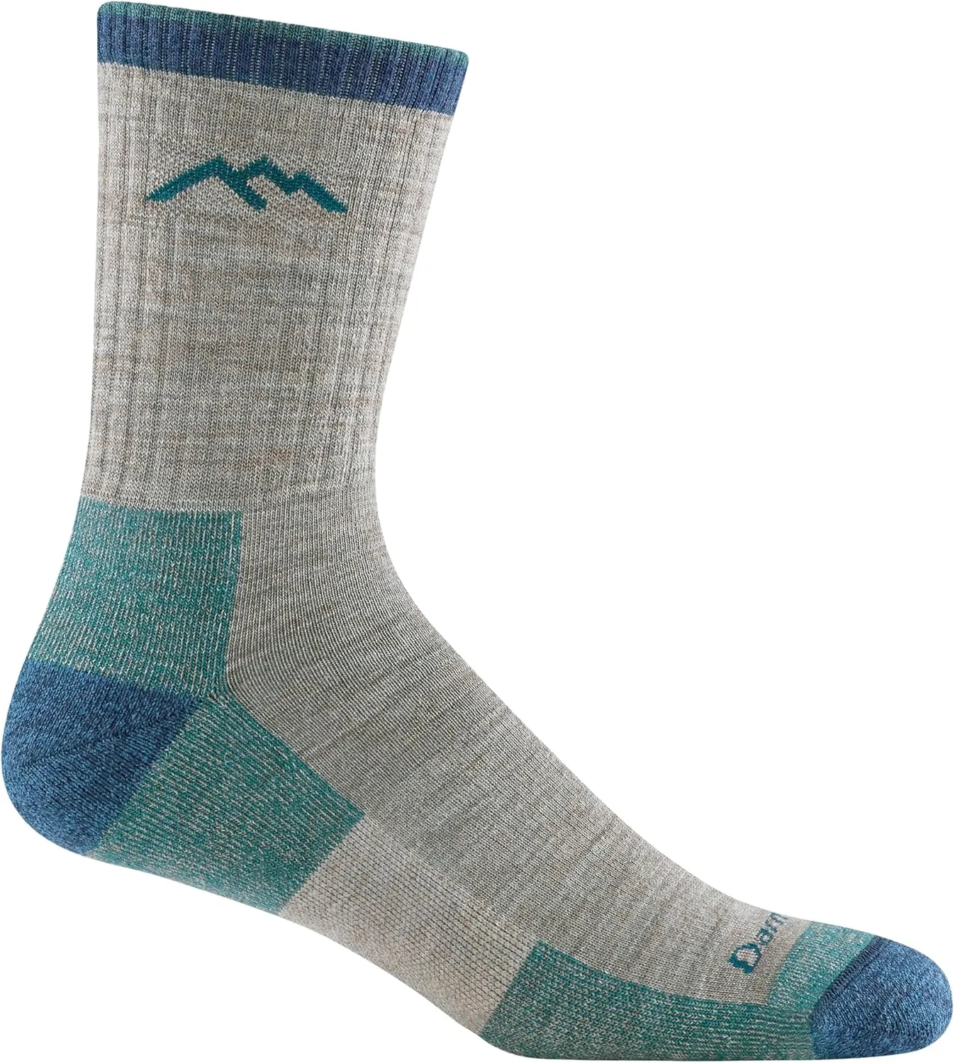 Darn Tough Hiker Midweight Micro Crew Sock with Cushion, Mens Socks for Hiking and Camping, Boot Socks