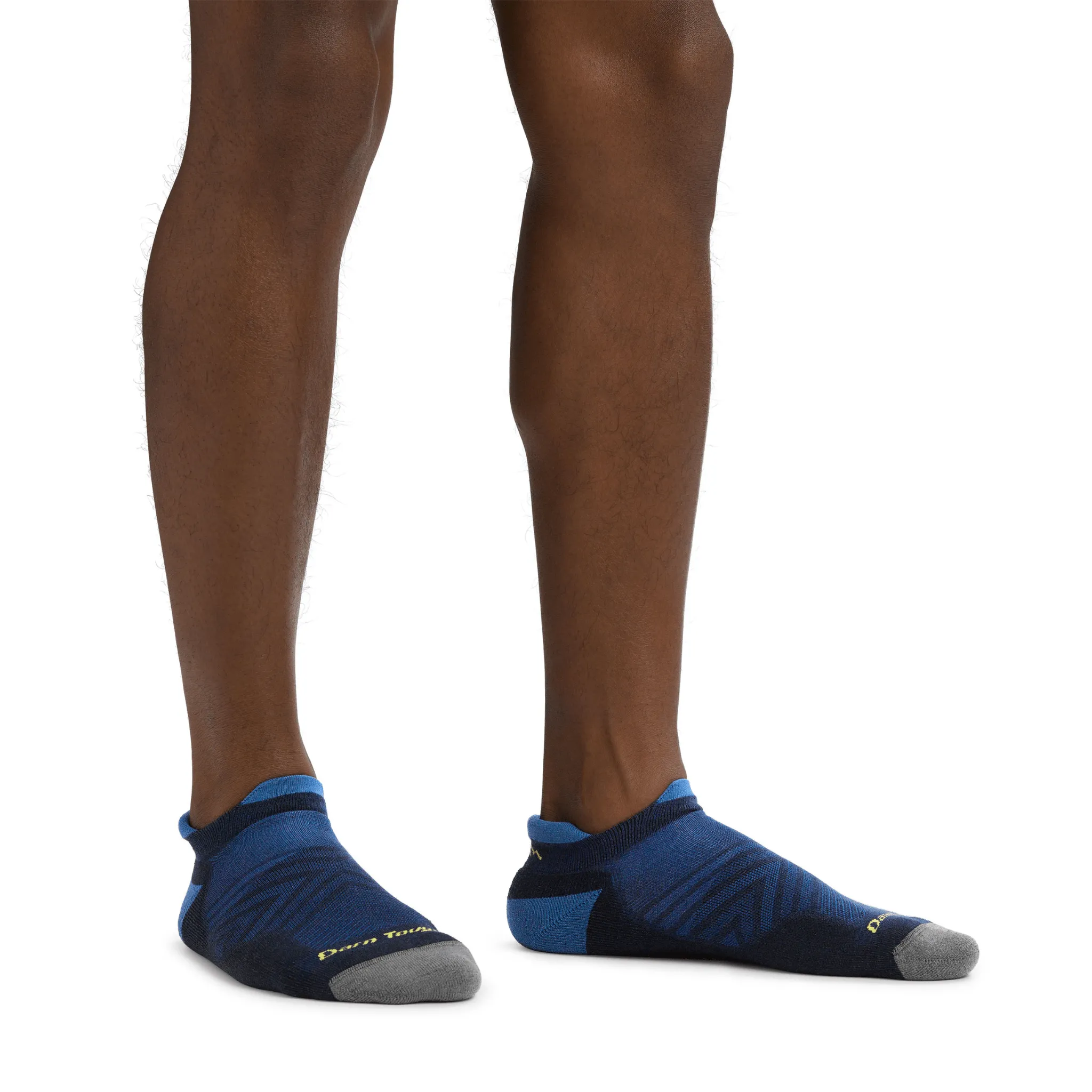 Darn Tough Men's Run No Show Tab Ultra-Lightweight Cushioned Socks - Eclipse