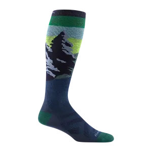 Darn Tough Unisex Solstice Snow Over the Calf Lightweight Socks - Midnight