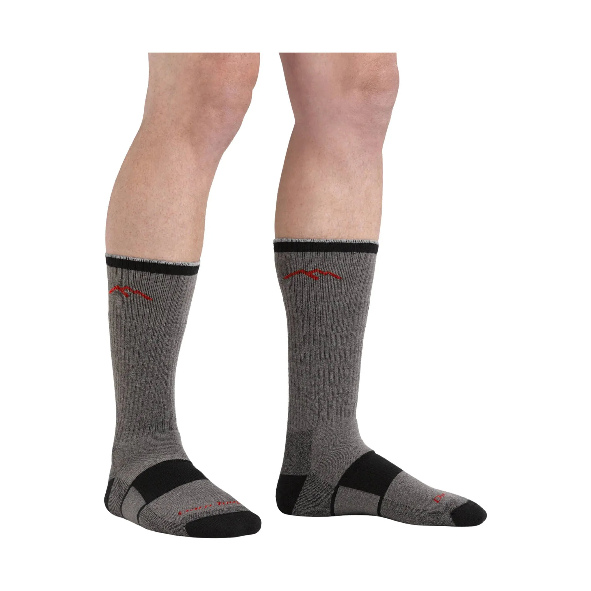 Darn Tough Vermont Men's Coolmax Hiker Boot Midweight Hiking Sock - Gray/Black