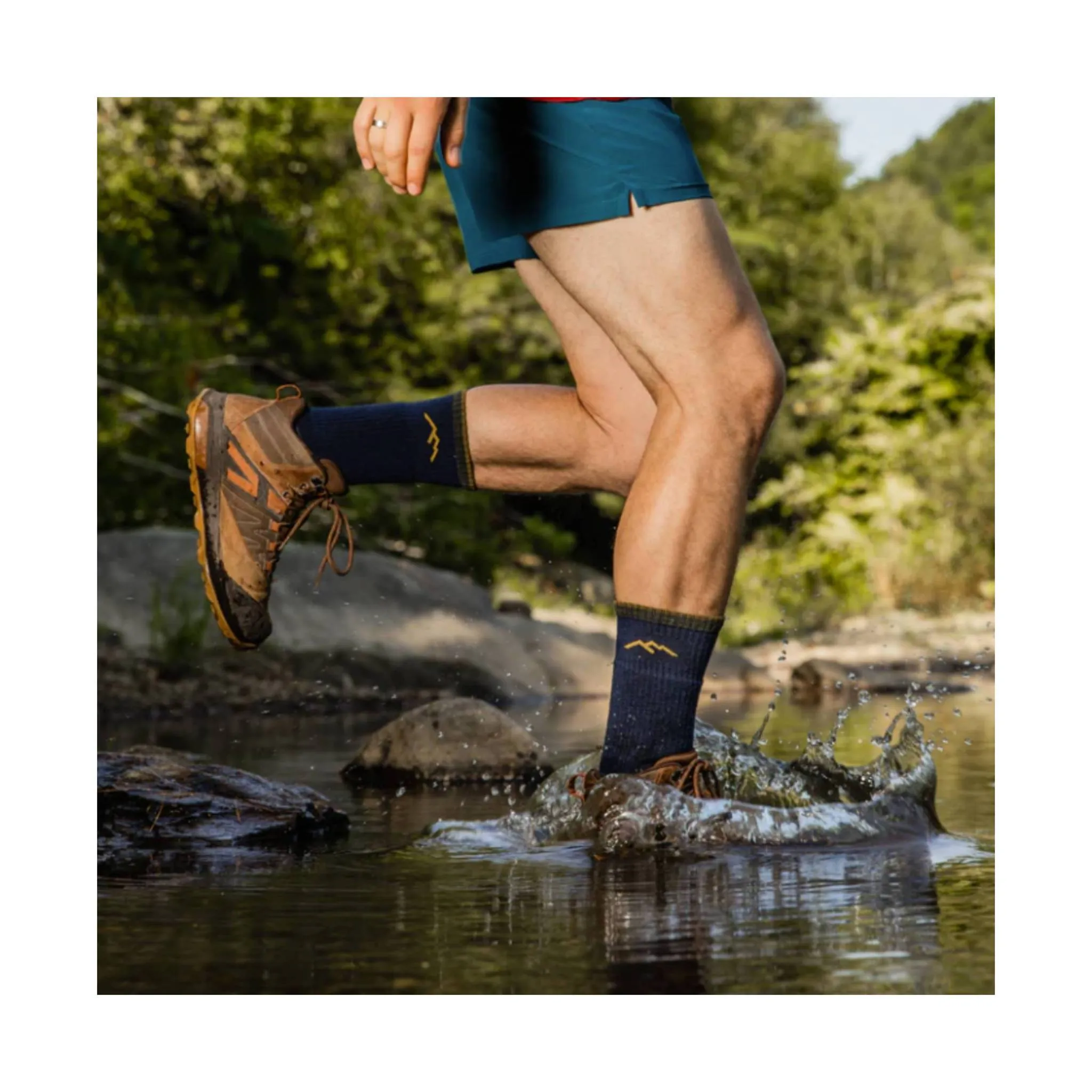 Darn Tough Vermont Men's Hiker Boot Midweight Hiking Sock - Eclipse