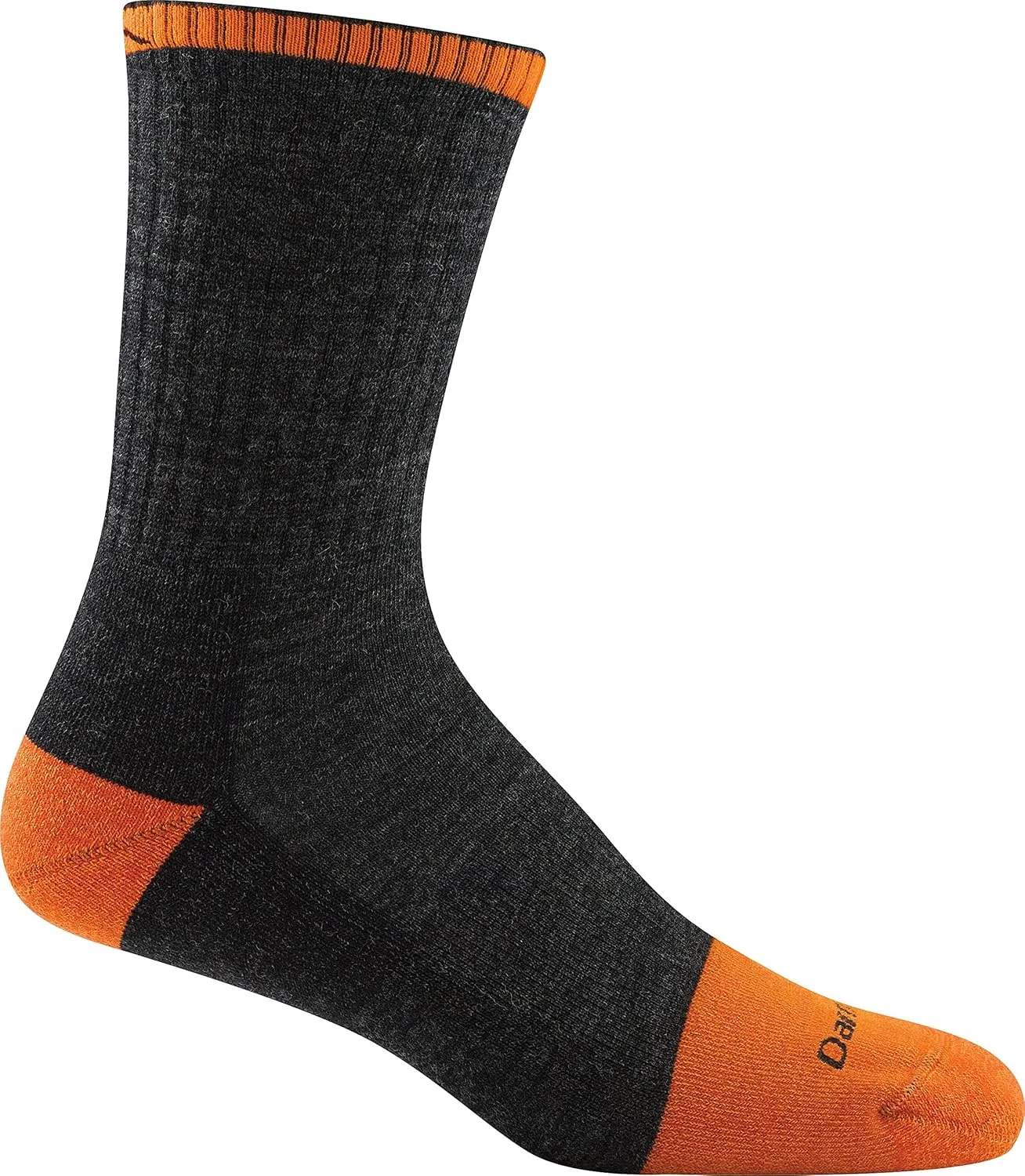Darn Tough Vermont Men's Merino Wool Steely Micro Crew Cushion w/Extra Cushion Toe Socks