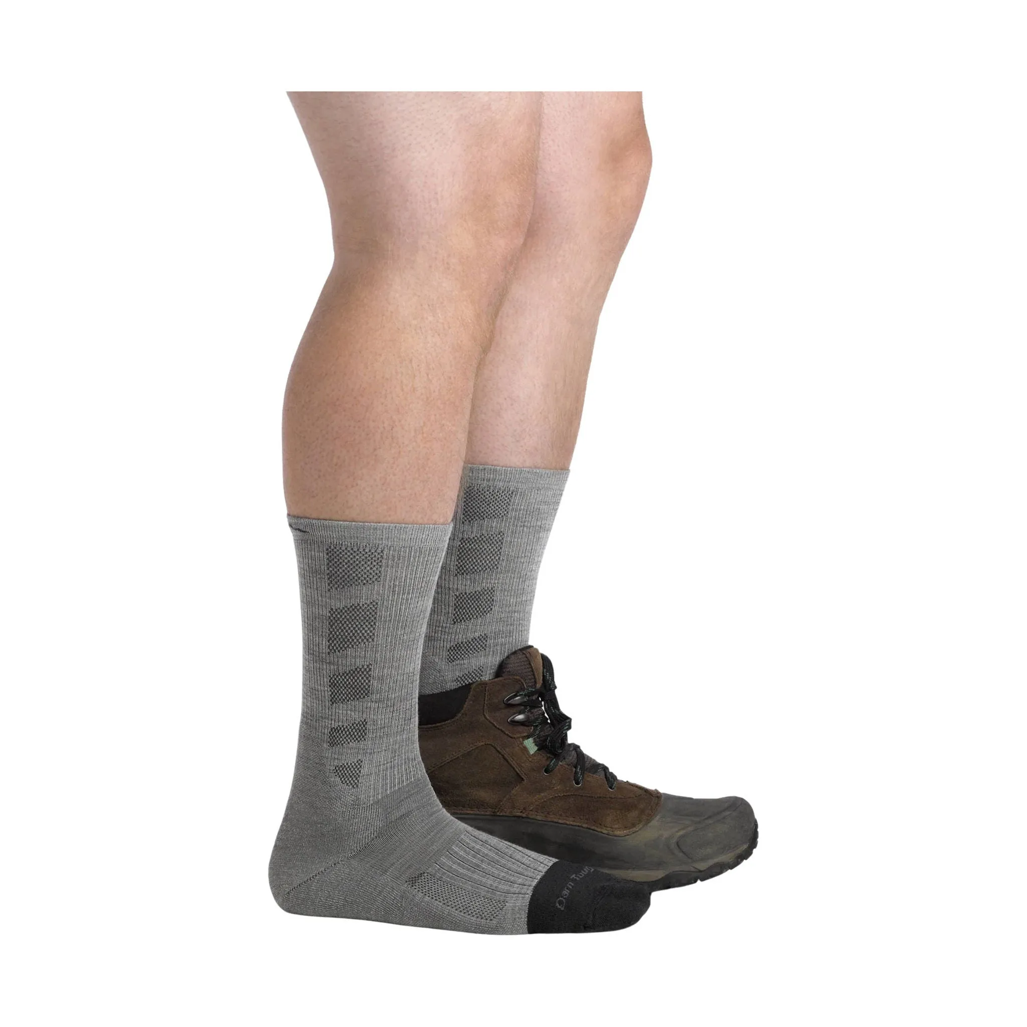 Darn Tough Vermont Men's Stanley K Boot Lightweight Work Sock - Ash