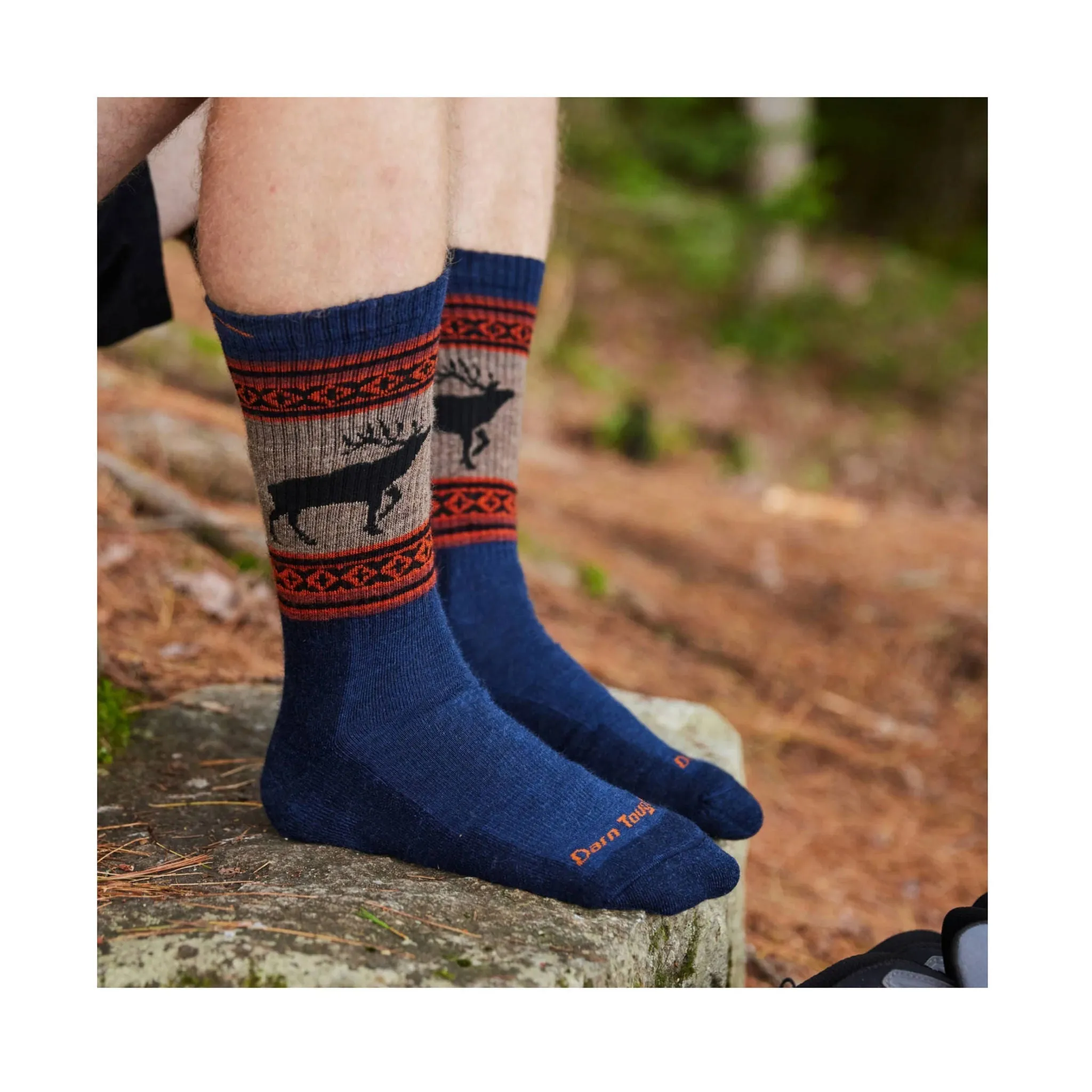 Darn Tough Vermont Men's VanGrizzle Midweight Hiker Boot Sock - Eclipse
