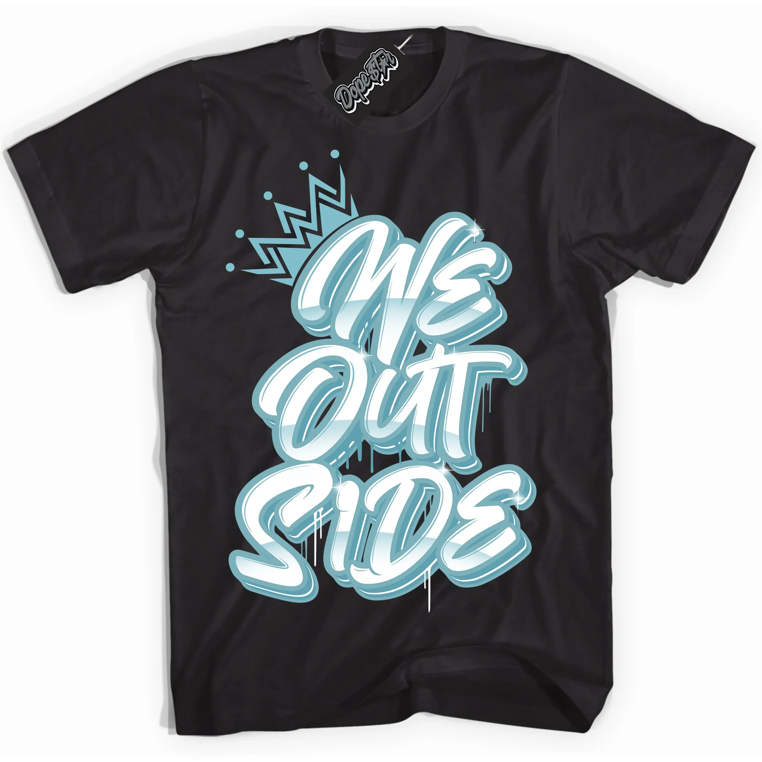 Denim Turquoise Dunk Sneaker Shirt We Outside Graphic