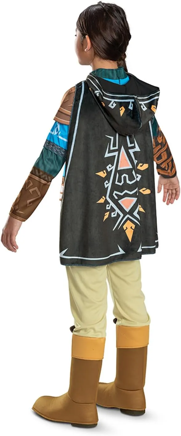 Disguise Boys Link Costume for Kids, Official Tears of the Kingdom Deluxe Costume With Boot Covers and Hood