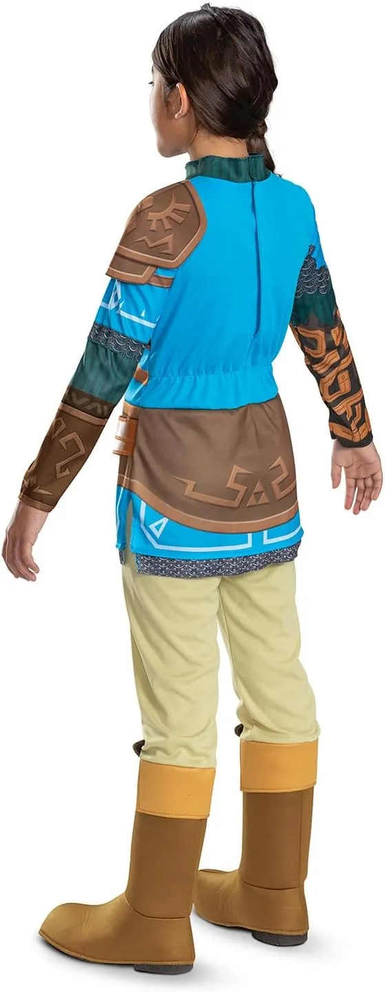 Disguise Boys Link Costume for Kids, Official Tears of the Kingdom Deluxe Costume With Boot Covers and Hood