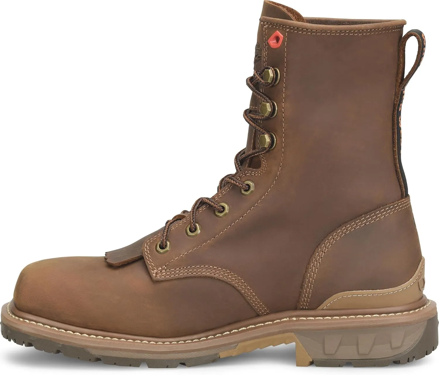 DOUBLE-H Men's Phantom Rider Dailor 8” Wide Square Composite Toe Lacer Work Boots with Dual-Density Comfort Footbed & Oil- and Slip-Resistant Outsole