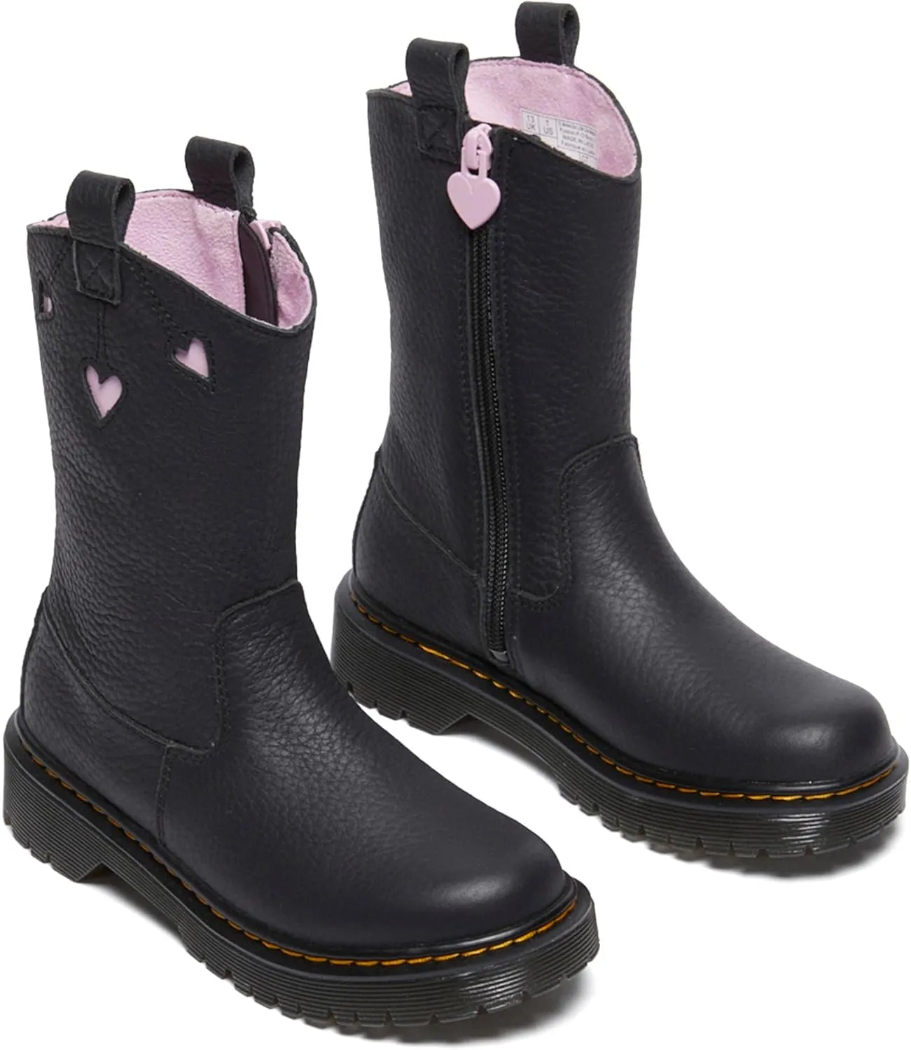 Dr. Martens Unisex-Child Bex Heart P-o Boot Junior (Little Big Kid) Fashion