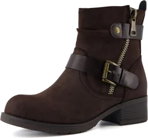 Dunes Women's Max Moto Boot, Wide Widths Available