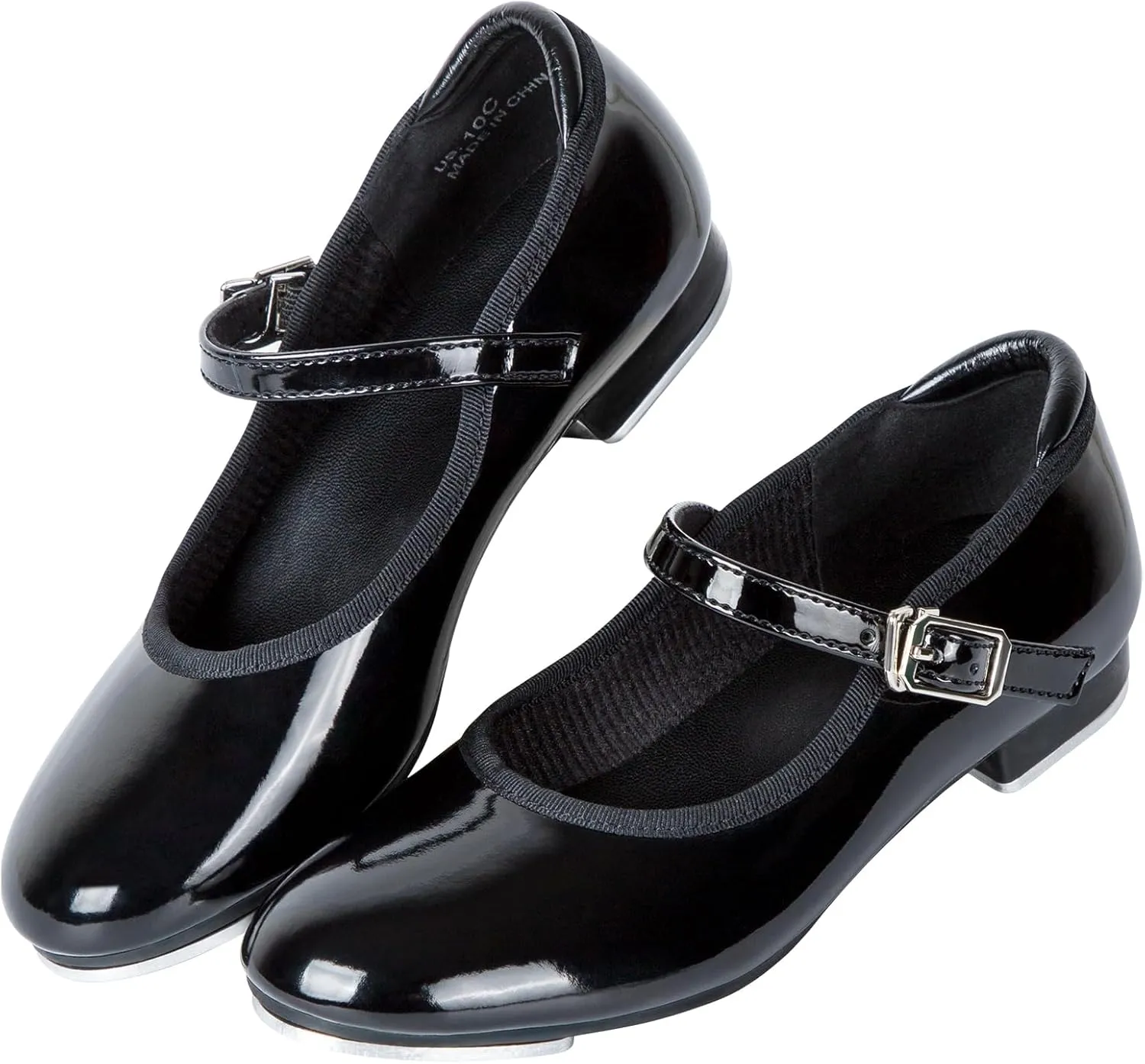 Dynadans Unisex-Child Slide Buckle Strap Tap Shoe Mary Jane Flat