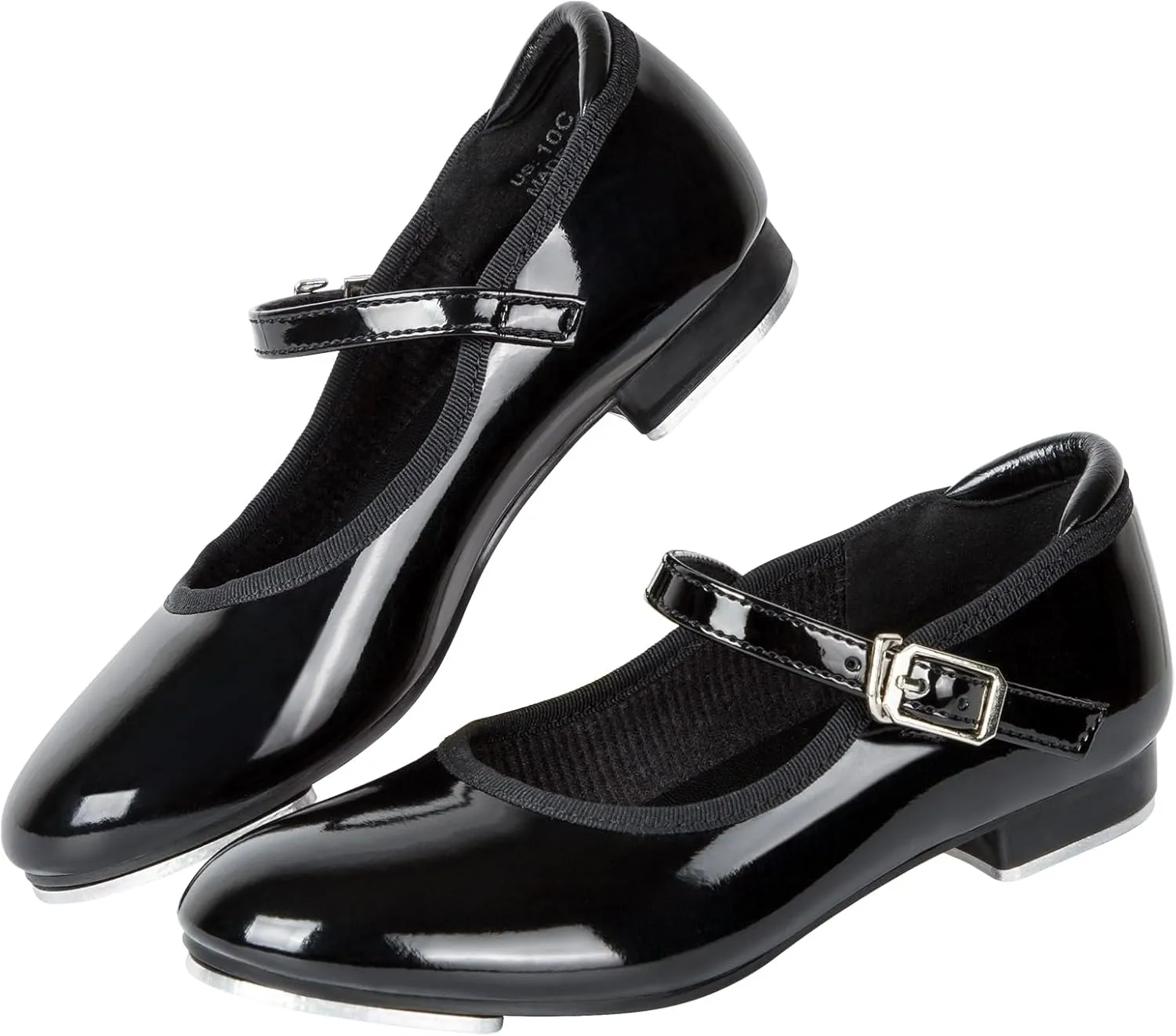 Dynadans Unisex-Child Slide Buckle Strap Tap Shoe Mary Jane Flat