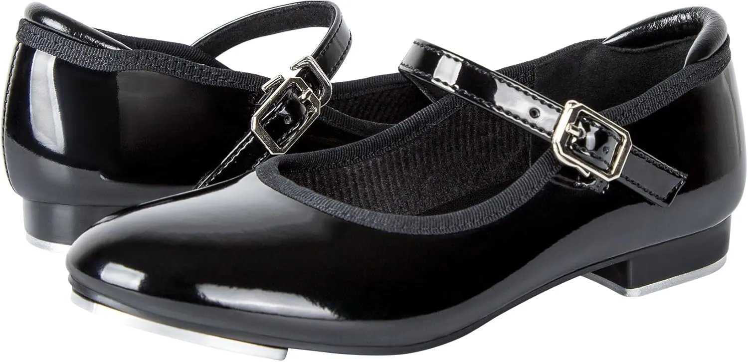 Dynadans Unisex-Child Slide Buckle Strap Tap Shoe Mary Jane Flat