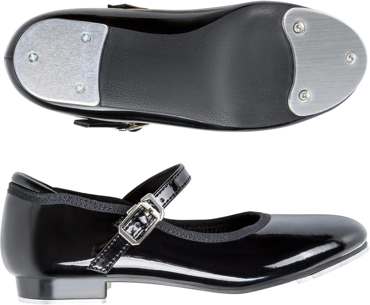 Dynadans Unisex-Child Slide Buckle Strap Tap Shoe Mary Jane Flat