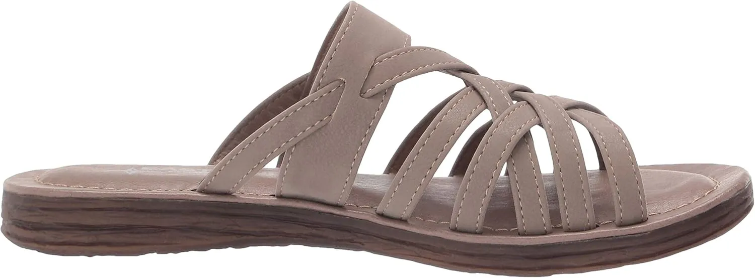 Eastland Women's Woven Slide Flat Sandal