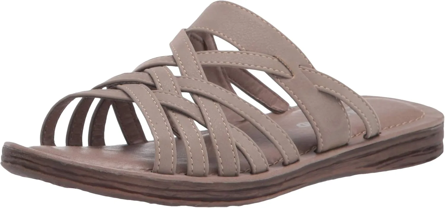 Eastland Women's Woven Slide Flat Sandal