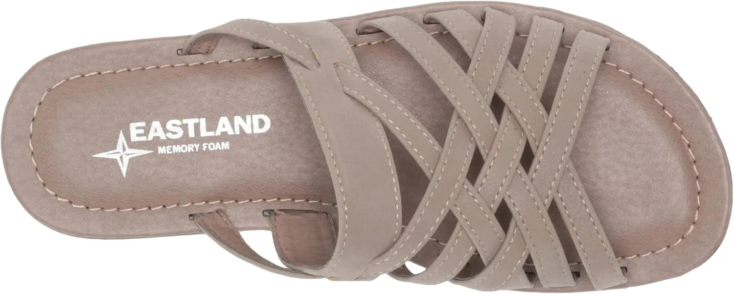 Eastland Women's Woven Slide Flat Sandal