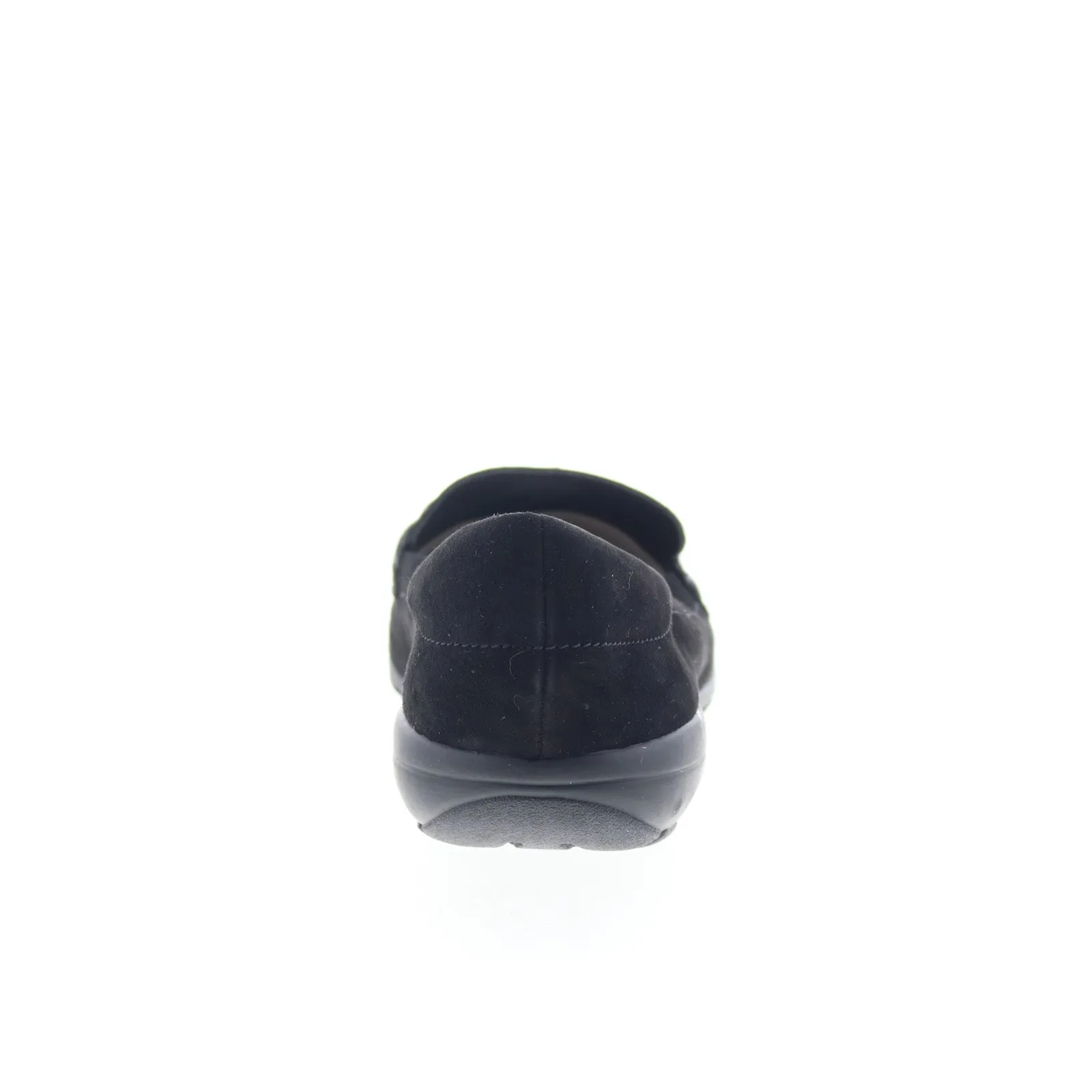 Easy Spirit Avienta SEAVIENTA Womens Black Narrow Suede Loafer Flats Shoes