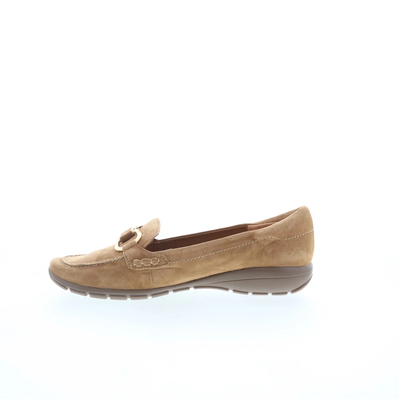 Easy Spirit Avienta SEAVIENTA Womens Brown Suede Loafer Flats Shoes
