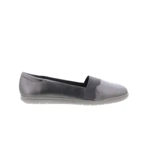 Easy Spirit Bounce SEBOUNCE Womens Gray Wide Leather Loafer Flats Shoes