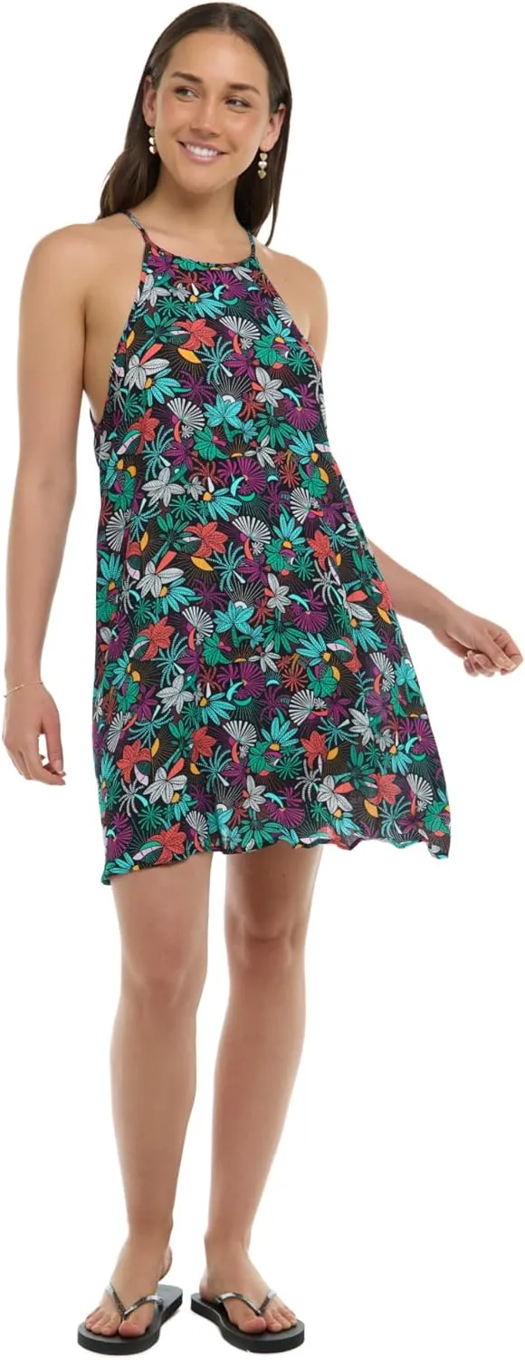 EIDON Women's Sarah High Neck Rayon Dress Cover Up
