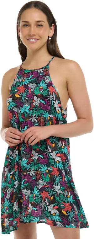 EIDON Women's Sarah High Neck Rayon Dress Cover Up