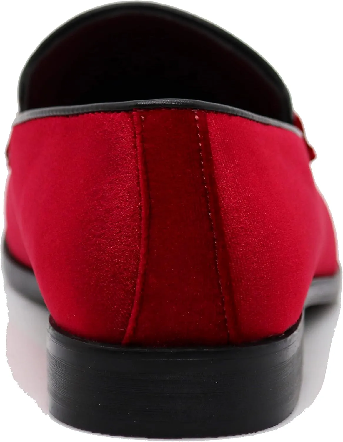 Enzo Romeo Plum05 Men's Dress Loafers Elastic Slip on with Buckle Fashion Shoes