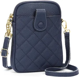 FALAN MULE Small Crossbody Bags for Women,Leather Trendy Cell Phone Bag Wallet Purses with Adjustable Strap