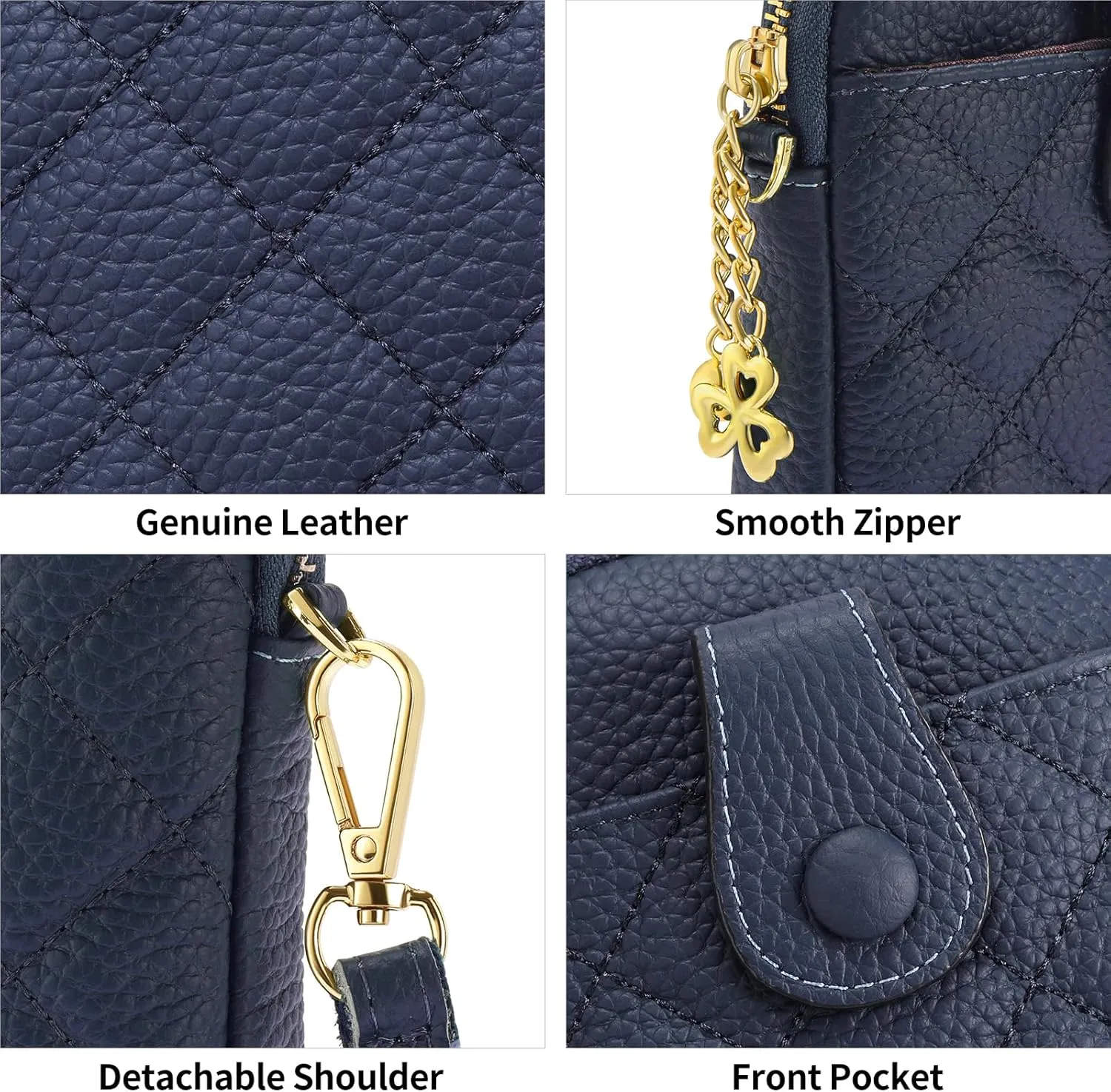FALAN MULE Small Crossbody Bags for Women,Leather Trendy Cell Phone Bag Wallet Purses with Adjustable Strap