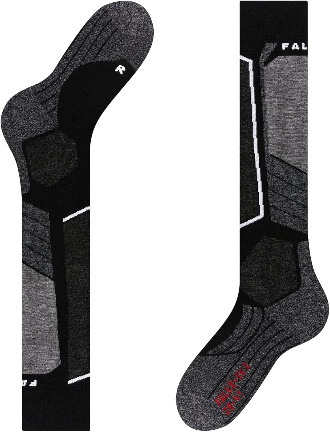 FALKE Men's SK2 Intermediate Ski Socks, Breathable Quick Dry Merino Wool, 1 Pair