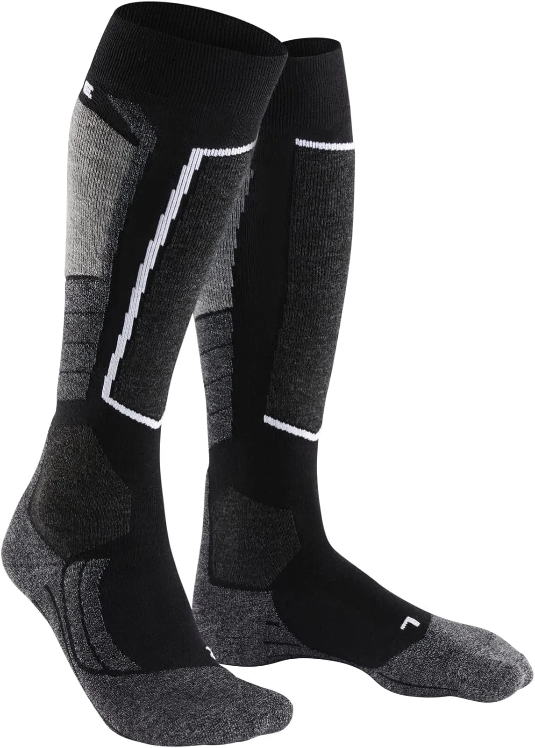 FALKE Men's SK2 Intermediate Ski Socks, Breathable Quick Dry Merino Wool, 1 Pair