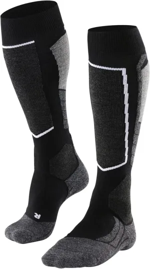 FALKE Men's SK2 Intermediate Ski Socks, Breathable Quick Dry Merino Wool, 1 Pair