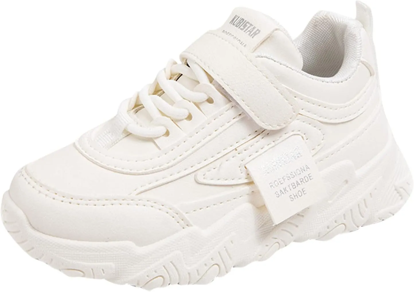Fashion All Seasons Children Sports Shoes Girls Flat Sole Thick Sole Non Slip Light Hook Loop Solid Color Glitter