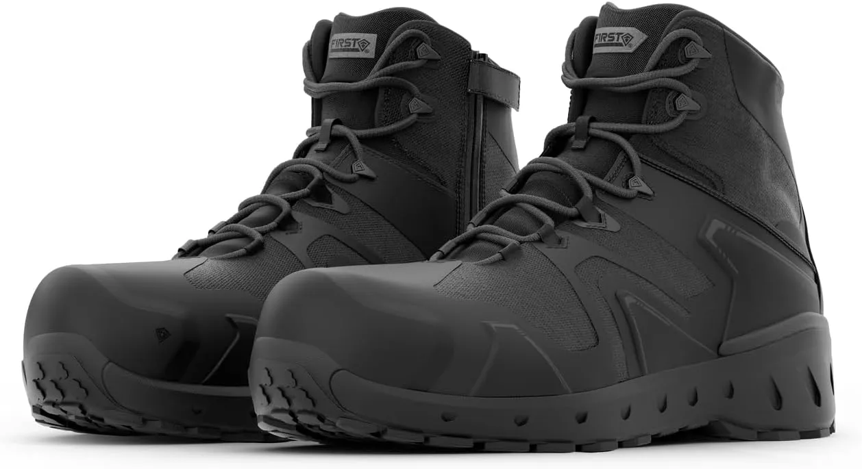 First Tactical Men's 5" AERO-TAC Safety Toe Side-Zip Mid