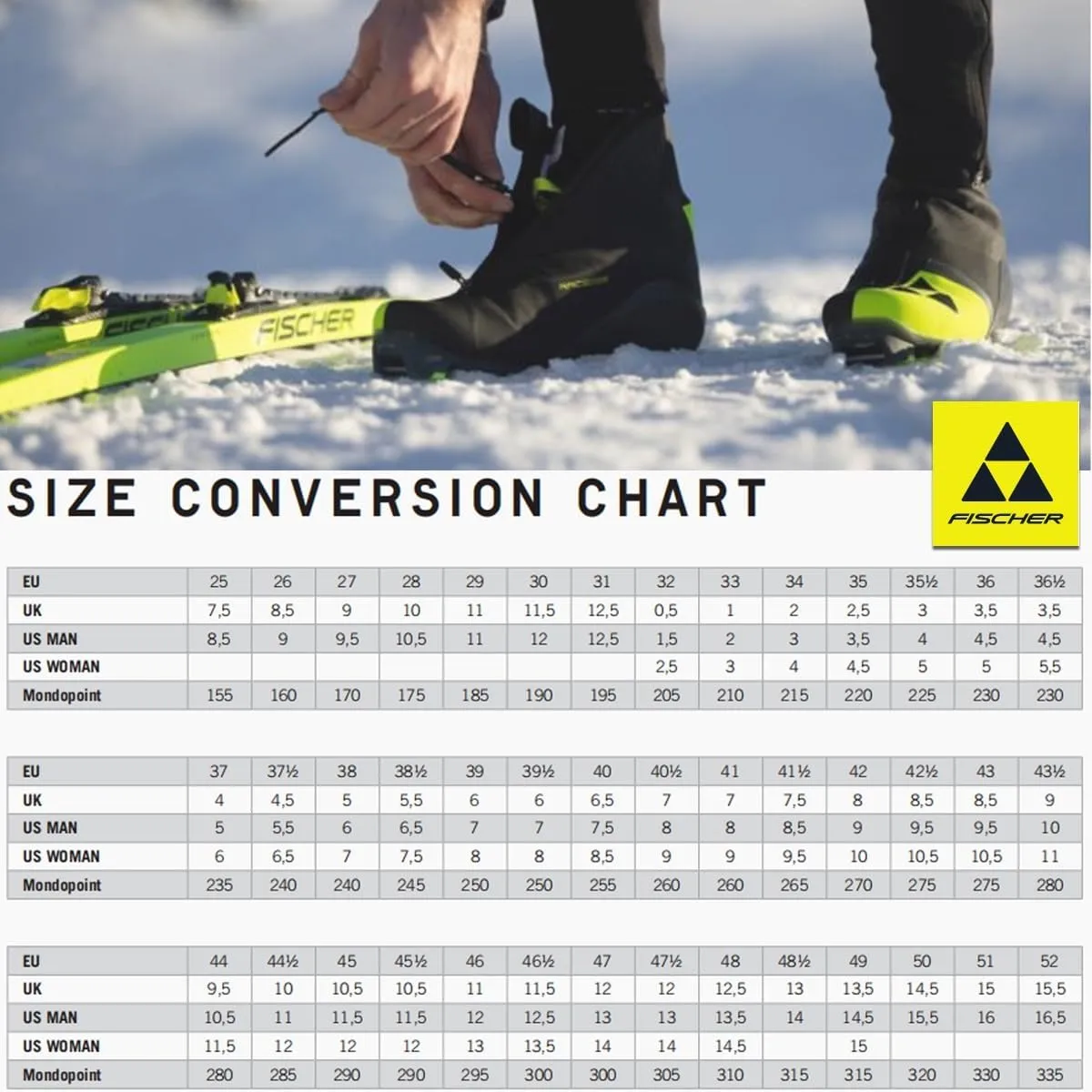 Fischer Unisex RC3 Classic Durable Weatherproof Warm Stable Protective Insulated Nordic Ski Boots