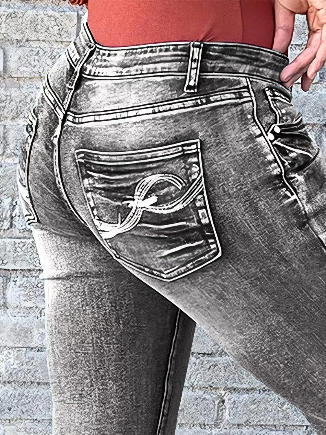 Flamingals Butt Lifting Bootcut Jeans Stretchy Casual Fall Winter Trendy Flare Leg Jeans for Women