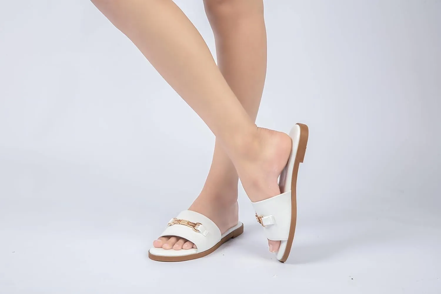 Flat Sandals for Women 2025 Slide Sandals Summer Fashion Women Dressy Slip on Shoes for Party Wedding Vacation Beach Walking Square Open Toe Shoes