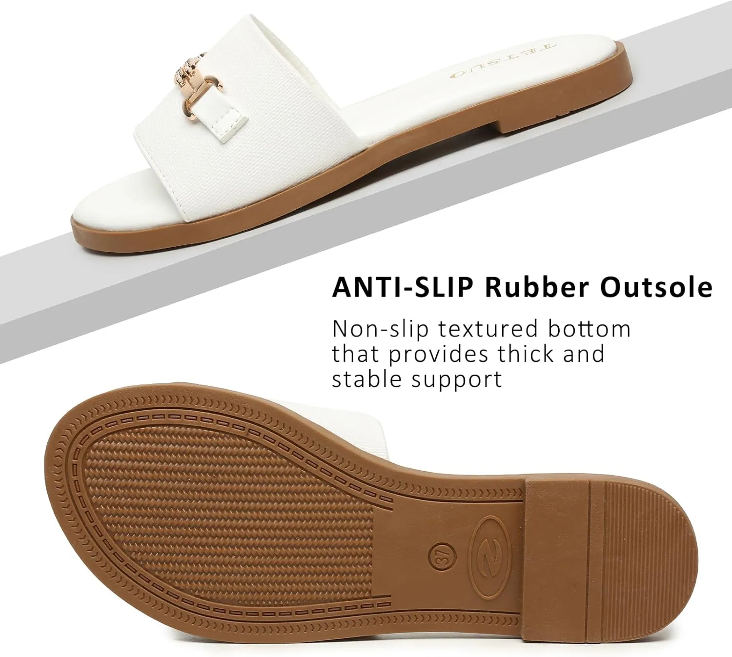 Flat Sandals for Women 2025 Slide Sandals Summer Fashion Women Dressy Slip on Shoes for Party Wedding Vacation Beach Walking Square Open Toe Shoes